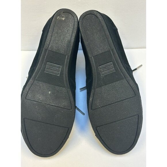 Toms Shoes Women 8.5 Desert Wedge Black Suede Bootie Lace Up Aztec Ankle Boots - Picture 8 of 9